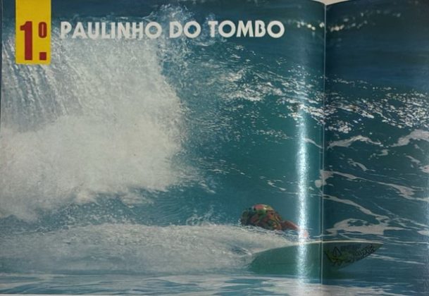 Paulinho do Tombo, Primeiro campeão brasileiro da história do Circuito de Surf Profissional. Foto: Reprodução.