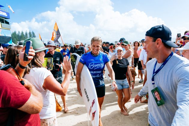 Stephanie Gilmore, Gold Coast Pro 2026, Snapper Rocks, Queensland, Austrália. Foto: WSL / Andrew Shield.