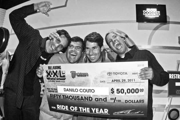 Bruno Lemos, Marcio Freire, Danilo Couto e Yuri Soledade, Billabong XXL 2011, Los Angeles, Califórnia (EUA). Foto: Renato Henrique.