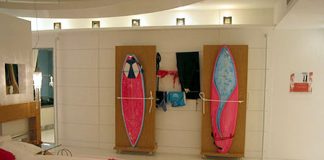 Mostra de decoração tem elementos do surf