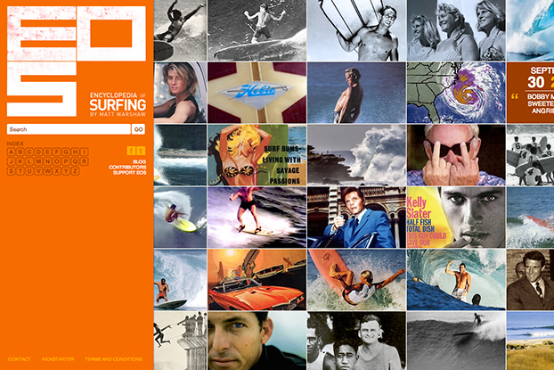 Versão digitalizada do livro Encyclopedia of Surfing em 2013.