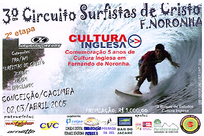 Surfistas de Cristo competem em Fernando de Noronha