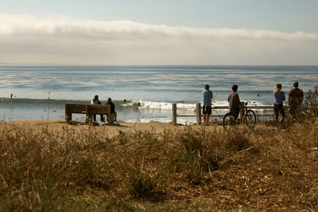 Pleasure Point, um dos inúmeros picos de Santa Cruz.