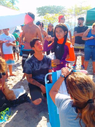 Gabriel Medina e sua irmã, Sophia Medina Sebastianense de Surf 2015. Foto: Divulgação ASSS.