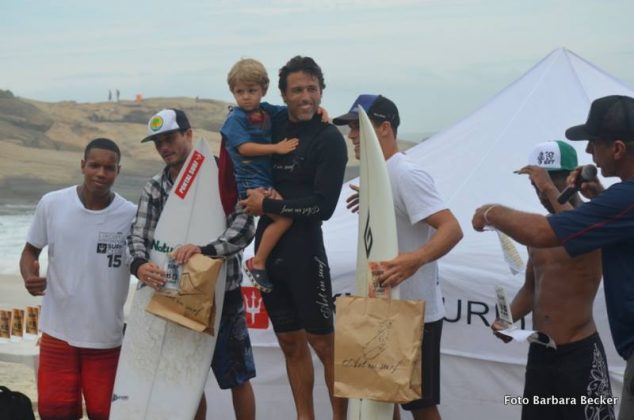 Pódio Open Quarta etapa do Surf-Treino Arpoador Surf Club 2015. Foto: Bruno Veiga.