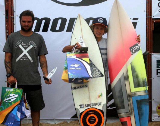 Pódio Open Brasília. XV Mormaii Brasiliense de Surf 2016, Garopaba (SC). Foto: Ailton Souza.