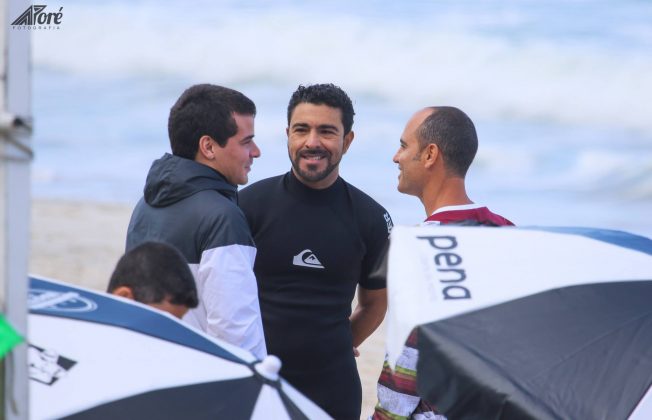 Thiago Martins, Marcus Tardin e Rodrigo Monteiro, Rio Bodyboarding Master Series 2016, Barra da Tijuca. Foto: Divulgação.
