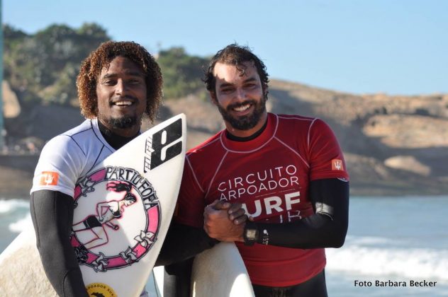 Pablo Becker e Bruno Coutinho, open segunda etapa do Arpoador Surf Club. Foto: Bárbara Becker.