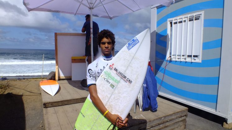 Arthur Cerqueira, VISSLA ISA World Junior Surfing Championship 2016, Açores, Portugal. Foto: Gabriel Macedo.