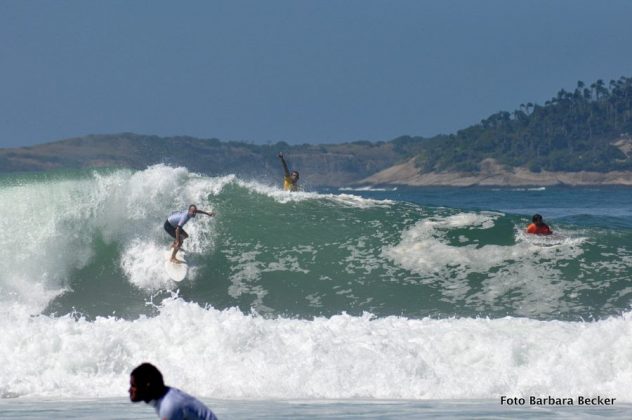 Haroldo Junior quarta etapa do Circuito Arpoador Surf Club, praia do Arpoador (RJ). Foto: Bárbara Becker.