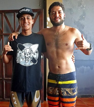 Mateus Sena e Adriano de Souza, El Salvador. Foto: Arquivo pessoal.