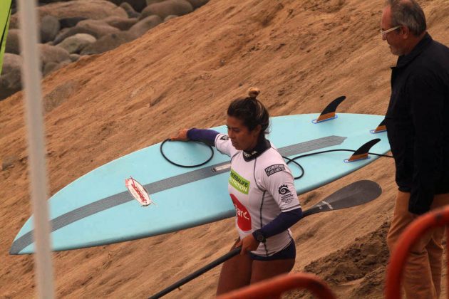 Aline Adisaka. XIII Jogos Pan-Americanos de Surf e SUP. Foto: PASA/ Paolo López Zubiaurr.