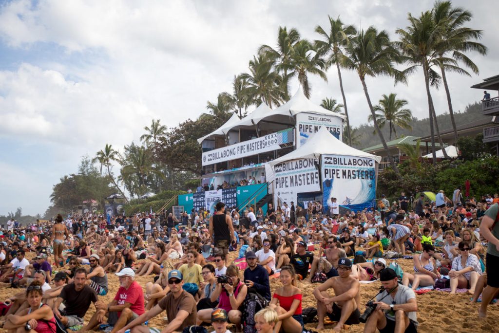 Palanque, Billabong Pipe Masters 2017, Pipeline, Havaí.
